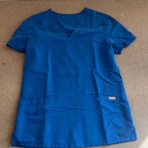 Royal blue Scrub top